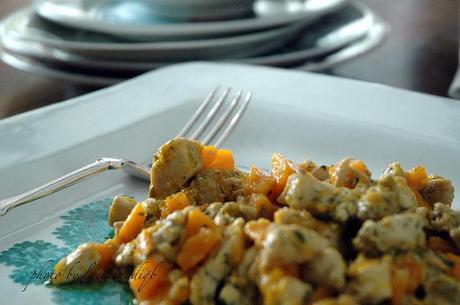 Tajine profumata di gallina padovana e zucca