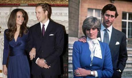 Lady Diana e Kate Middleton stesso anello