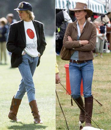 Lady Diana e Kate Middleton casual