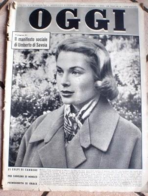 La principessa Grace di Monaco su una rivista del 1957