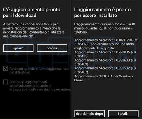 Aggiornamento Windows Phone 8 Portico PR1.1 Come si aggiorna ?