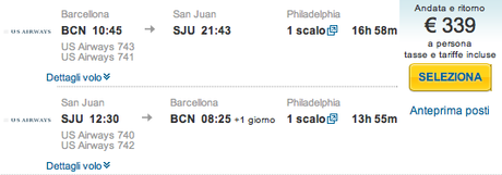 Voli a San Juan, Puerto Rico per 339 euro!