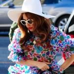 Lady Gaga, coloratissima fa shopping da Kitson Kids06