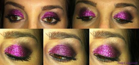 Makeup of the day: una cascata di glitter! ^_^