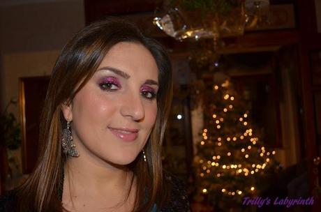 Makeup of the day: una cascata di glitter! ^_^