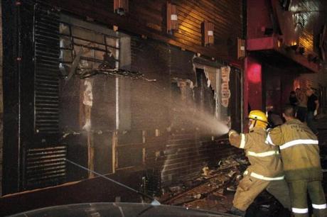 AT LEAST 180 PEOPLE DIED IN A FIRE AT A DISCO IN BRAZIL