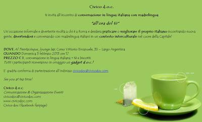 All'ora del té, conversazione in lingua italiana All'ora del té, conversazione in lingua italiana