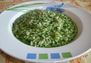 Risotto alla crema di spinaci e Edamer Risotto alla crema di spinaci e Edamer