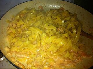 Fettuccine gamberetti e Brandy