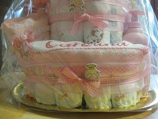 torta di pannoli per compleanno 1 anno!!!