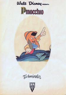 PINOCCHIO TECHNICOLOR WALT DISNEY - BALILLA 1940 PINOCCHIO TECHNICOLOR WALT DISNEY - BALILLA 1940