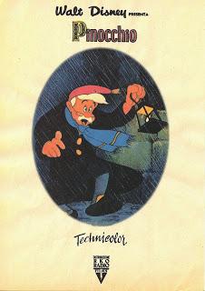 PINOCCHIO TECHNICOLOR WALT DISNEY - BALILLA 1940 PINOCCHIO TECHNICOLOR WALT DISNEY - BALILLA 1940