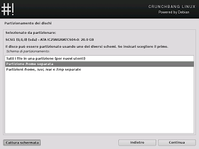 Installazione e prova di Crunchbang Linux 11