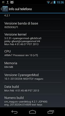 Cyanogenmod: rilasciata la CM10.1 Nightly 20130204 con Android 4.2.1_r1.2  Jelly Bean JOP40G