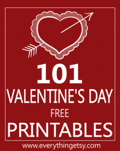 101 Free Valentine's Day Printables from Everthing Etsy