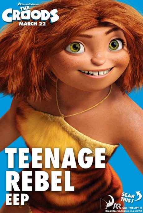 I poster dei personaggi de I Croods I poster dei personaggi de I Croods