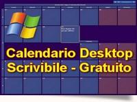 Calendario Desktop Scrivibile e gratuito