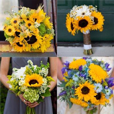 bouquet sposa girasoli