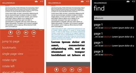 PDF Reader ebook su Nokia Lumia 920, 820 e Lumia 620