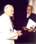 Il Servo di Dio, Papa Giovanni Paolo II e S.A.R. il Principe Ferdinando, Gran Maestro