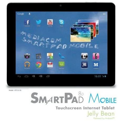 Mediacom Smartpad 875 è il nuovo tablet con Jelly bean e 3G