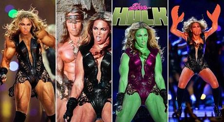 Beyoncé star del Super Bowl: She Hulk #paura