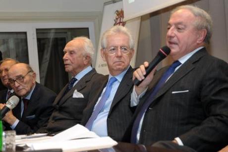 Mario Monti  oggi cordiale Incontro in Assoedilizia con il mondo della proprietà immobiliare Milanese