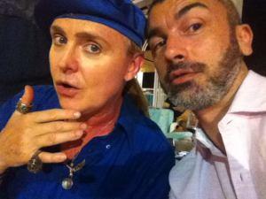 Luigi Minelli sbarca sul web Il Conte Galé e Luigi Minelli scherzano nel backstage