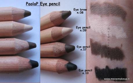 Anteprima: PaolaP Eye e Lip Pencil Swatches
