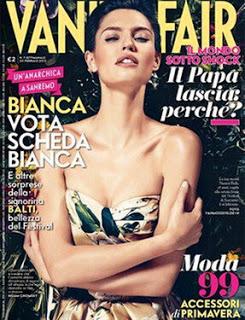 Bianca Balti in Dolce & Gabbana su Vanity Fair Italia