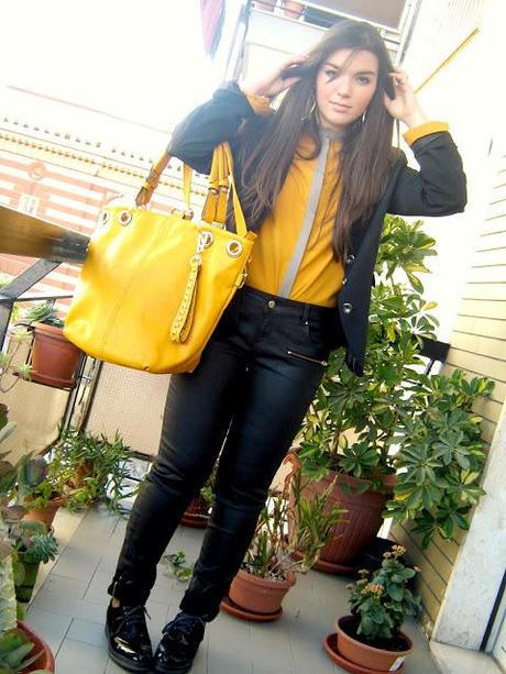 Leather pants and yellow shirt (the return!)