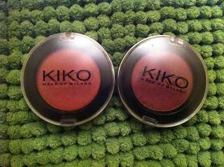 Ombretti Kiko Eyeshadow Ombretto ad alta pigmentazione n° 136 Bordeaux Perlato e n° 137 Rame Perlato