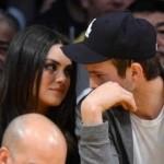 Mila Kunis per amore segue Ashton Kutcher alla partita
