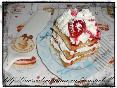 LASAGNA DOLCE con fragole per San Valentino.