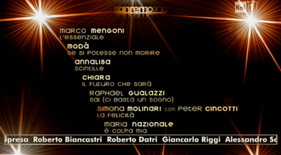 Sanremo 2013: terza puntata e classifica provvisoria