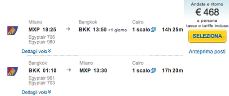 Volo Milano-Bangkok per 468 euro tutto incluso!