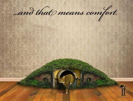 Hobbit-Hole-litter-box-600x458 La lettiera per gatti con le forme della casa di un Hobbit
