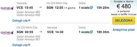 Volo Venezia-Vietnam per 480 euro tutto incluso!