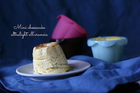 Mini cheesecake ultra-light all'arancia