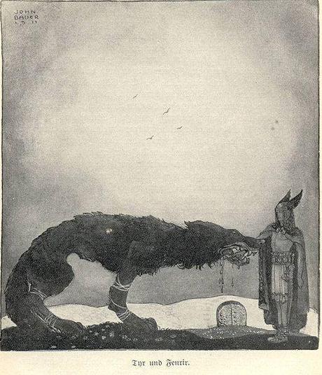 Tyr e Fenrir - John Bauer 1911