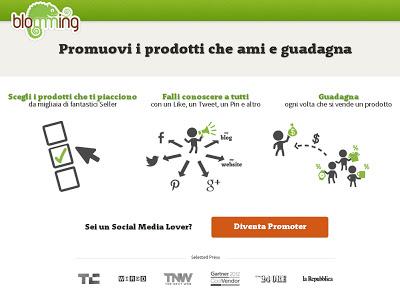 Promozione Sociale, Promuovi i Prodotti che Ami e Guadagna con Blomming Social Affiliation