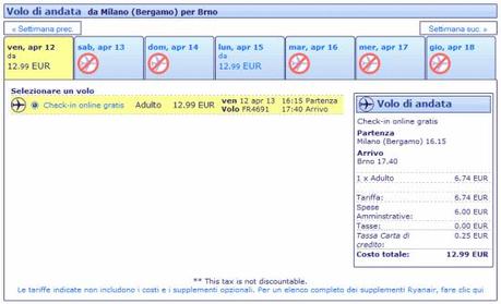 Offerte Ryanair: Voli a 12,99 euro!