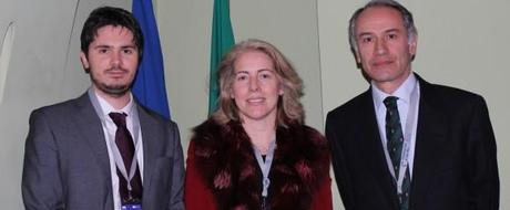 Daniele Scalea e Tiberio Graziani con Maria do Ceu Pinto