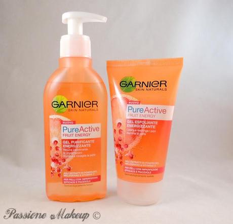 Garnier Pure Active Fruit Energy: Gel Purificante Energizzante e Gel Esfoliante Energizzante - Recensione