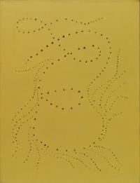 Lucio Fontana (1899-1968), Concetto spaziale, 1951 , Olio su tela , Fondazione Solomon R Guggenheim, Venezia