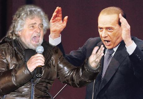 Berlusconi e Grillo vincitori, sconfitta la linea Bersani