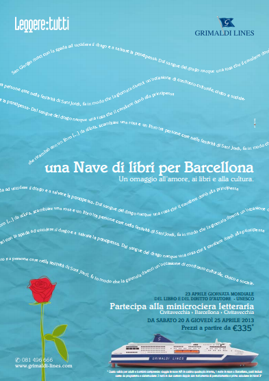 Da Grimaldi Lines la quarta edizione de “Una nave di Libri per Barcellona”