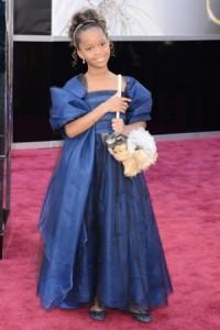 Quvenzhané Wallis in Armani