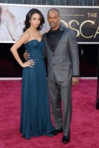 Corinne Bishop e Jamie Foxx in Calvin Klein