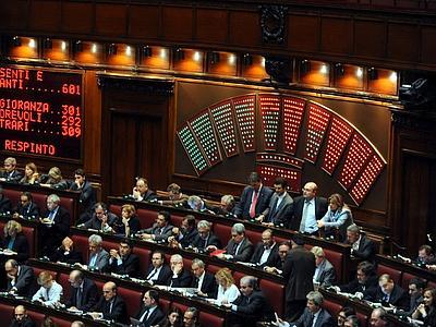 Roma  13 aprile 2011, Montecitorio: votazioni in aula per il processo breve.